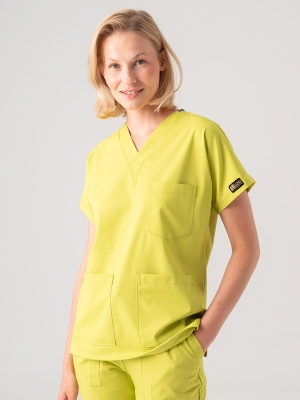 Neon Yeşil Dr. Greys Doktor Hemşire Medikal Scrubs Takım Best Likralı Kumaş