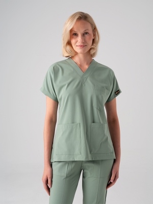Mint Green Dr. Greys Doctor Nurse Medical Scrubs Set Best Lycra Fabric