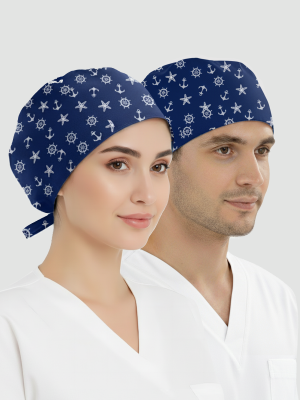 Çapa Desenli Bone (Cotton Likra Kumaş)