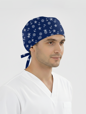 Çapa Desenli Bone (Cotton Likra Kumaş)