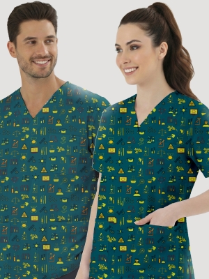 Keşif Tozları Desenli Tek Üst (Cotton Likra Kumaş)
