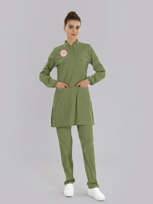 Grasshopper – Bedecktes Scrubs-Set für Apothekerinnen