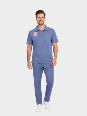 Scrubs-Set für Reinigungspersonal – Stretch, Standard 2025, Dazzling Blue