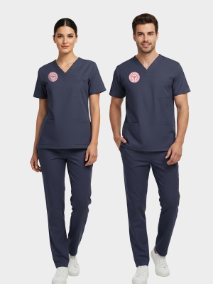 Pflege Scrubs – Elastisches Set, offizielle Norm 2025, Patriot Blue