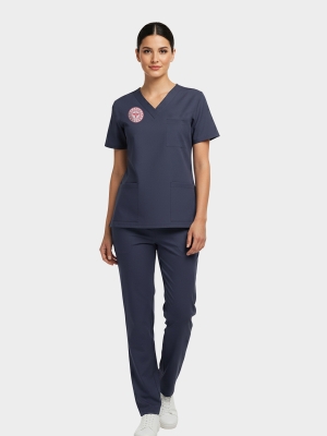 Pflege Scrubs – Elastisches Set, offizielle Norm 2025, Patriot Blue