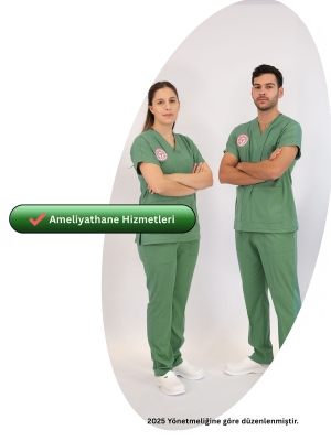 OP-Scrubs-Set für OP-Personal – Stretch, Offizieller Standard 2025, Frosty Spruce