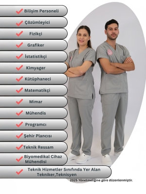 Technische Dienste Scrubs-Set – Stretch, Offizieller Standard 2025, Neutral Gray