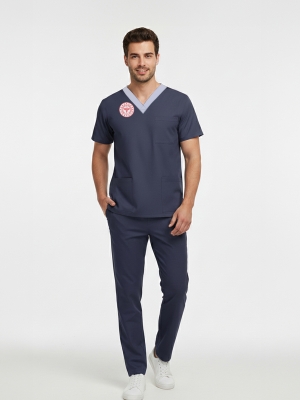 Leitende Pflegekraft Scrubs – Elastisches Set, Offizieller Standard 2025, Patriot Blue