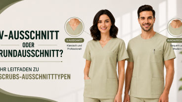 V-Ausschnitt oder Rundhalsausschnitt? Leitfaden zu Scrubs-Ausschnittformen