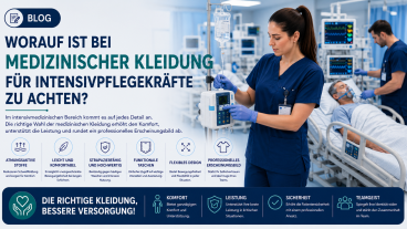 Worauf sollte bei medizinischer Kleidung für Intensivpflegepersonal geachtet werden?