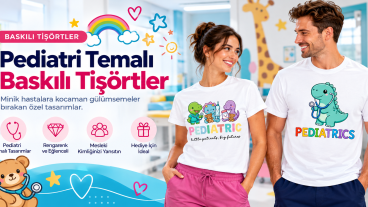 Pediatri Temalı Baskılı Tişörtler