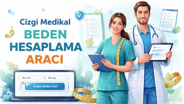 Mit dem Çizgi Medikal Größenrechner ist es jetzt ganz einfach, die richtige Größe zu finden