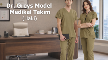 Die Bedeutung der Farbe Khaki & Haki Dr. Greys Medizinischer Kasack-Set