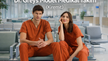 Terrakotta Dr. Greys Medizinisches Scrubs-Set: Der warme Ton von natürlicher Stärke und Vertrauen