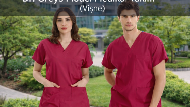 Dr. Greys Medizinscrubs-Set in Kirschrot: Die Farbe von Stärke, Eleganz und Professionalität