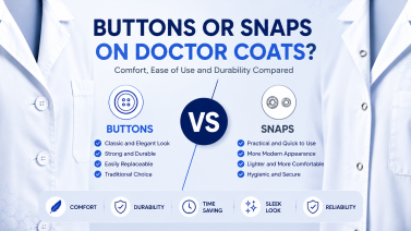 Buttons or Snaps in a Doctor’s Coat? Which One Is Better?