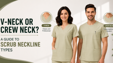 V-Neck or Round Neck? A Guide to Scrub Neckline Types