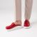 Red Women's Doctor Nurse Medical Gold Fit Genuine Leather Clogs