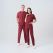 Bordo Cool Doktor Hemşire Medikal Scrubs Takım Best Likralı Kumaş
