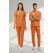 Klinik Destek Kadrosu Forması Alt Üst Scrubs Takım (Sağlık Bakanlığı 2025 Standartlarıyla Uyumlu)-Orange Ochre