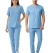 Alaskan Blue Dr. Greys Doktor Hemşire Medikal Scrubs Takım Lüks Likralı Kumaş