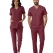 Biking Red Dr. Greys Doktor Hemşire Medikal Scrubs Takım Lüks Likralı Kumaş