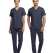 Patriot Blue Dr. Greys Doktor Hemşire Medikal Scrubs Takım Lüks Likralı Kumaş