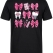 Niedlicher Zahnarzt Bedrucktes Kurzarm T-Shirt in Schwarz (%100 Baumwoll-Jersey)