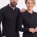 Siyah Polo Yaka Uzun Kol İş Sweatshirtü Penye Lacoste Kumaş