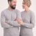 Gri Melanj Yuvarlak Yaka İş Sweatshirt 2 İplik