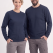 Lacivert Yuvarlak Yaka İş Sweatshirt 2 İplik