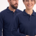 Lacivert Polo Yaka İş Sweatshirt 2 İplik