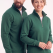 Avcı Yeşili Dik Yaka Yarım Fermuarlı İş Sweatshirt 3 İplik