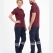 Navy Blue 3 Cm Double Row Reflective 7/7 Gabardine Work Pants