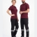 Black 3 Cm Double Row Reflective 7/7 Gabardine Work Pants