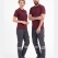 Anthracite 3 Cm Double Row Reflective 7/7 Gabardine Work Pants