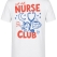 Night Shift Bedrucktes Kurzarm T-Shirt in Weiß (100% Baumwoll-Jersey)