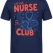 Night Shift Bedrucktes Kurzarm T-Shirt in Navyblau (100% Baumwoll-Jersey)