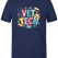 Cute Veterinarian Printed Short Sleeve Navy Blue T-Shirt (100% Cotton Jersey Fabric)