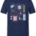 Dentist World Printed Short Sleeve Navy Blue T-Shirt (100% Cotton Jersey Fabric)