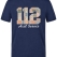 Floral 112 Emergency Service Printed Short Sleeve Navy Blue T-Shirt (100% Cotton Jersey Fabric)