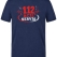 112 Emergency Heroes Printed Short Sleeve Navy Blue T-Shirt (100% Cotton Jersey Fabric)