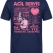 Emergency Service Cafe Printed Short Sleeve Navy Blue T-Shirt (100% Cotton Jersey Fabric)