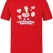 Nurse Life Bedrucktes Kurzarm T-Shirt in Rot (100% Baumwoll-Jersey)