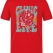 Clinic Life Printed Short Sleeve Red T-Shirt (100% Cotton Jersey Fabric)
