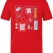 Dentist World Printed Short Sleeve Red T-Shirt (100% Cotton Jersey Fabric)