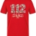 Schleifendetail 112 Paramedic Bedrucktes Kurzarm T-Shirt in Rot (100% Baumwoll-Jersey)