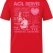 Emergency Service Cafe Printed Short Sleeve Red T-Shirt (100% Cotton Jersey Fabric)