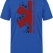 Vintage Emergency Service Printed Short Sleeve Saxon Blue T-Shirt (100% Cotton Jersey Fabric)