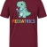 Pediatrics Dino Printed Short Sleeve Burgundy T-Shirt (100% Cotton Jersey Fabric)